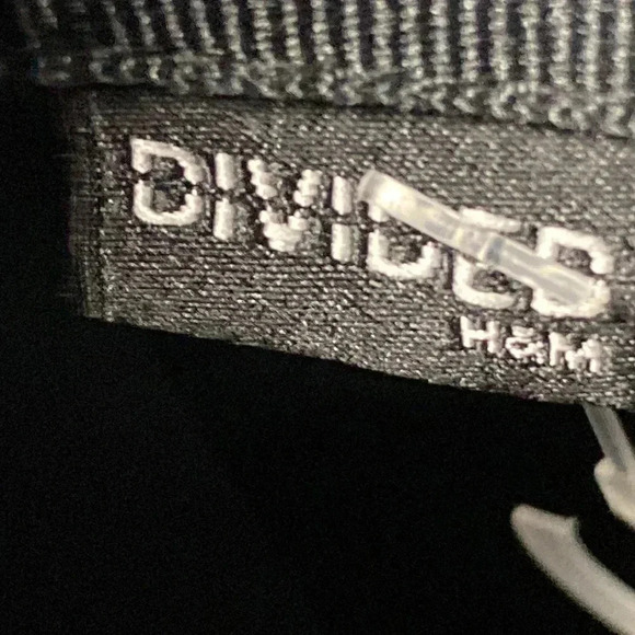 H&M DIVIDED WOMENS BLACK 100% WOOL HAT BLACK RIBBON BAND  GOOD CLEAN CONDITION - Picture 10 of 10